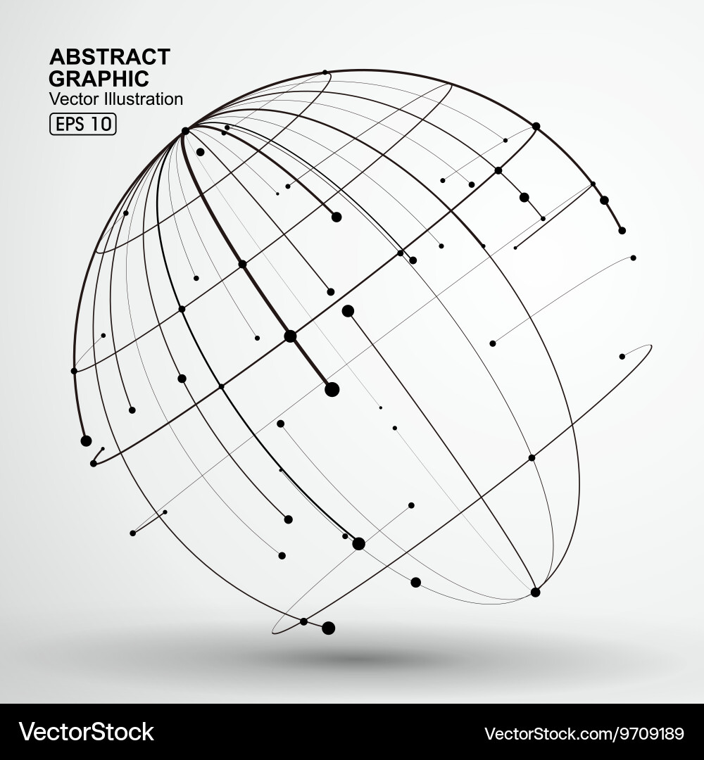 Dynamic Flow Network Pattern vector image