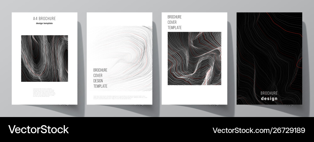 Layout a4 format modern vector image