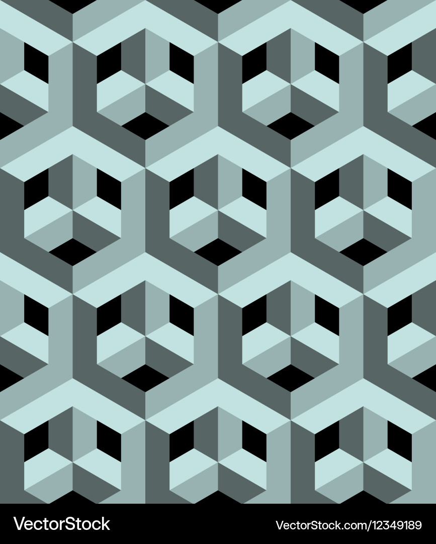Modern 3D Cube Pattern vector image