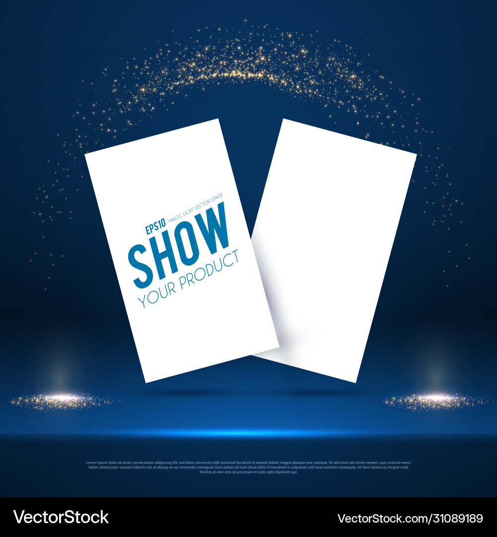 Realistic flying business cards posters and flyer Realistic flying business cards posters and flyer vector image