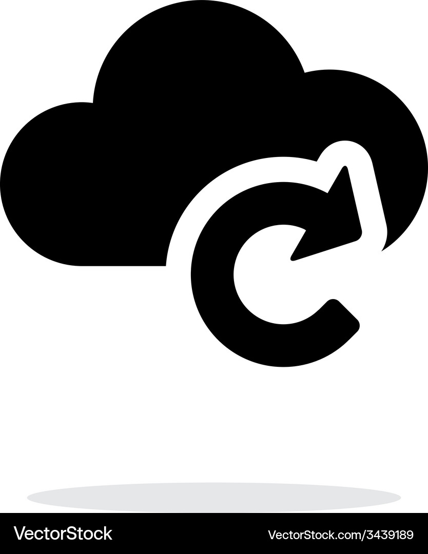 Reload Cloud Icon - Simple Vector Image