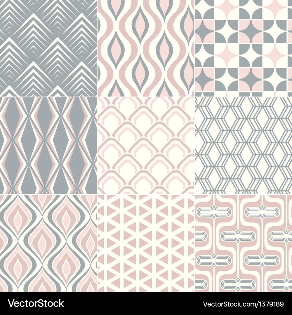Retro Geometric Pattern Vector Image
