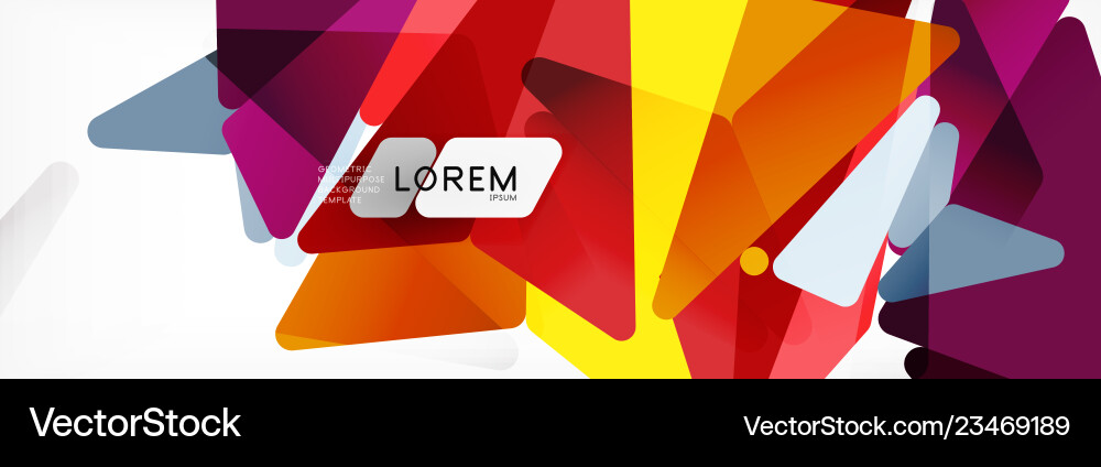 Triangular Mosaic Abstract Background vector image
