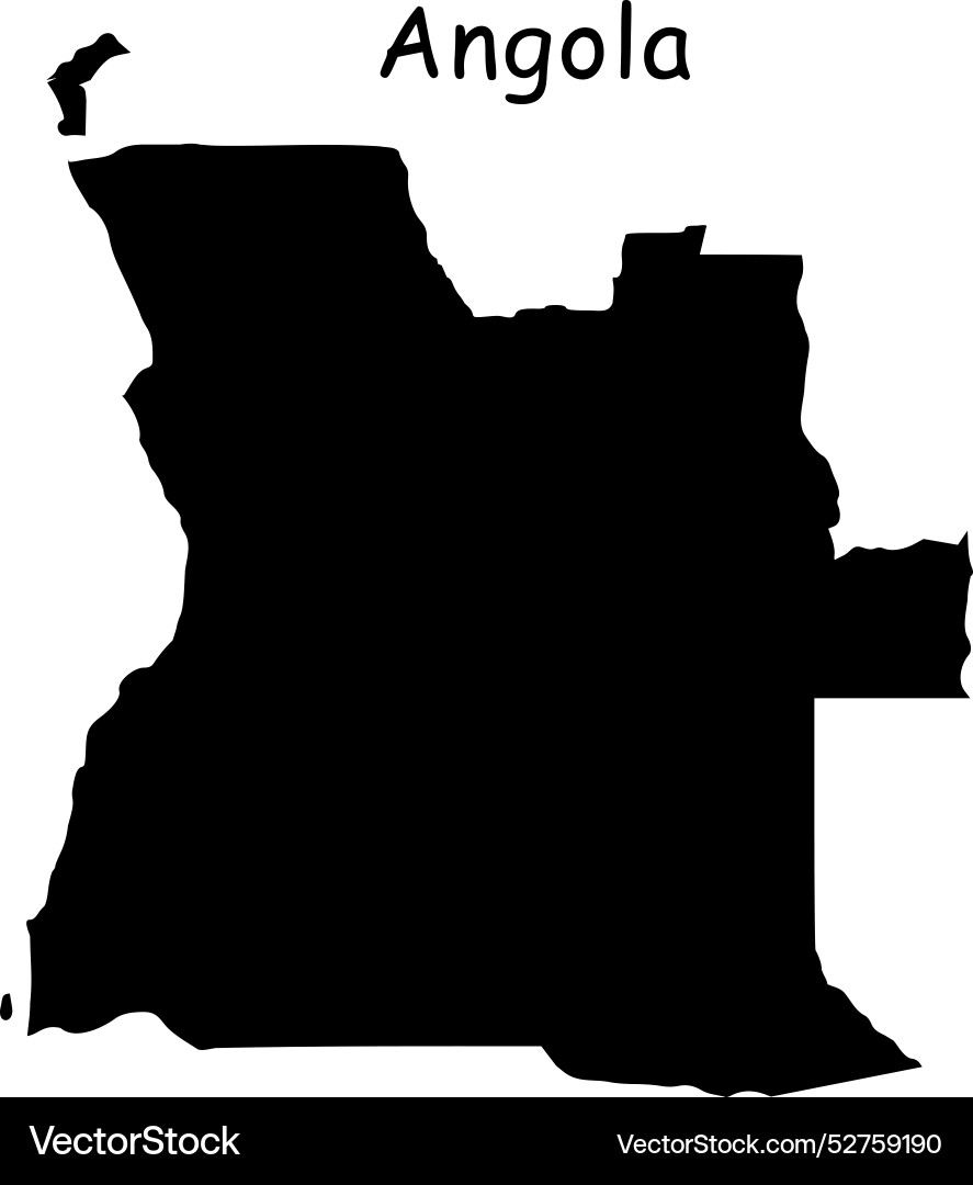 Angola map Royalty Free Vector Image - VectorStock