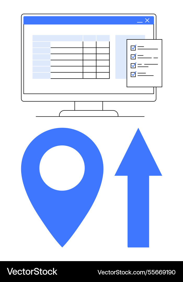 Data management and analysis with progress Data management and analysis with progress vector image