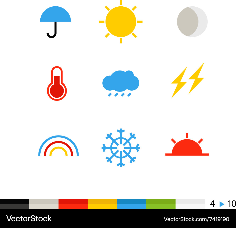 Different flat design web icons vector image