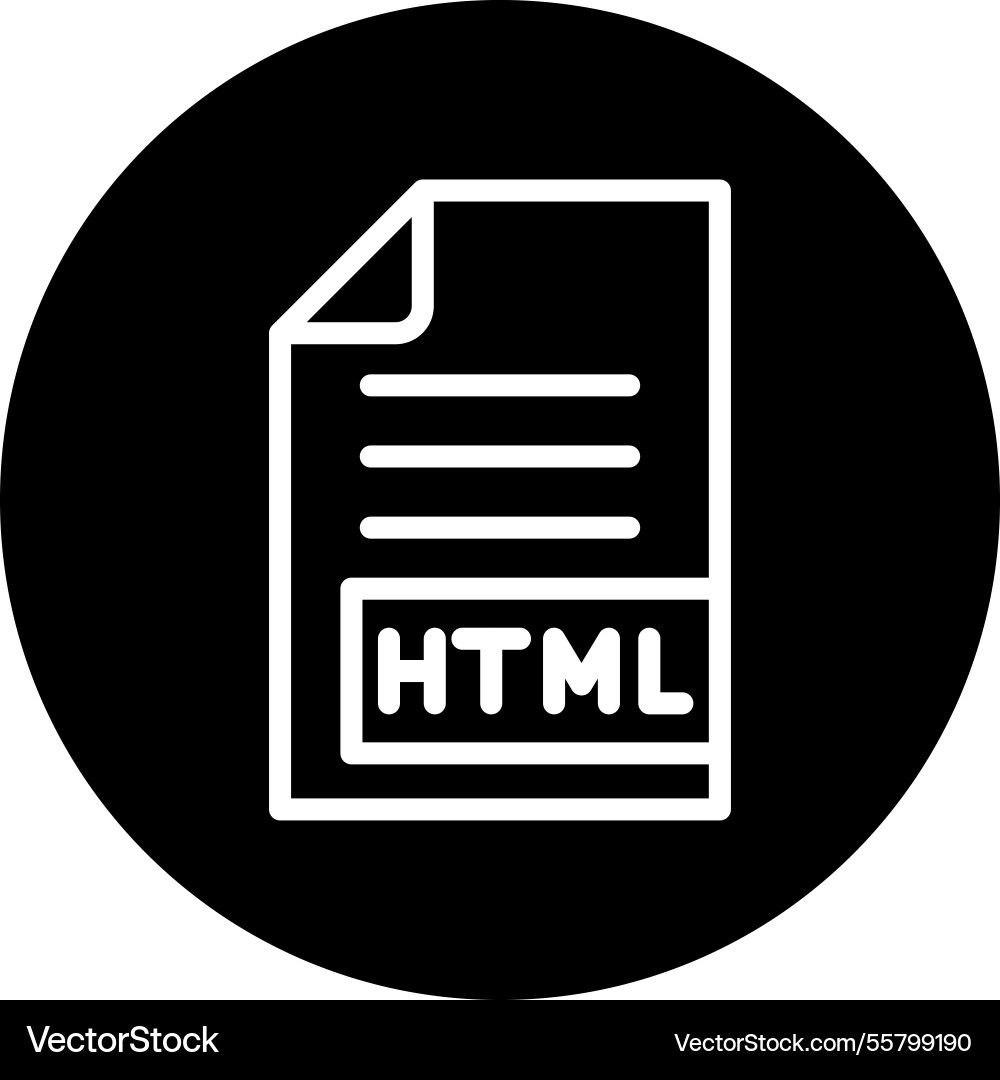 Html icon design Vector Image