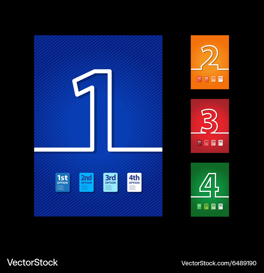 Number Background Set - Mathematics Vector Image