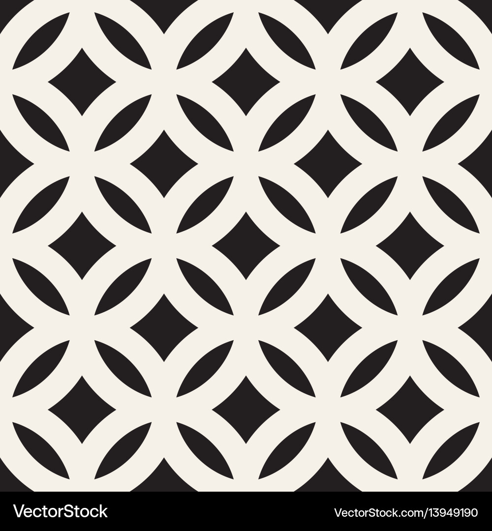 Rounded Geometric Line Pattern vector image