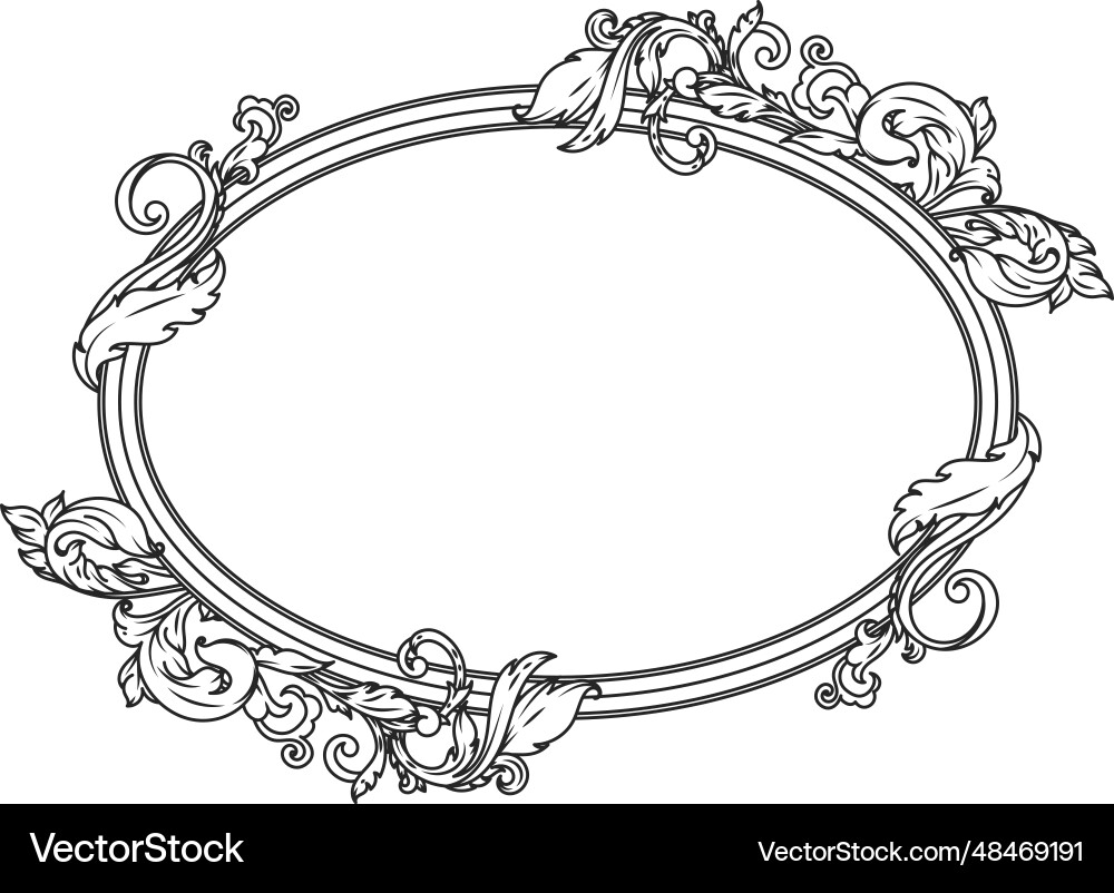 Eleganter filigraner Rahmen ornate ovale Grenze Eleganter filigraner Rahmen ornate ovale Grenze vektorbild