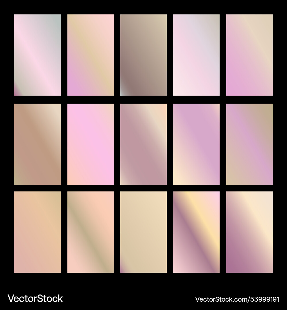 Mobile screen lock display collection of colorful Mobile screen lock display collection of colorful Vector Image