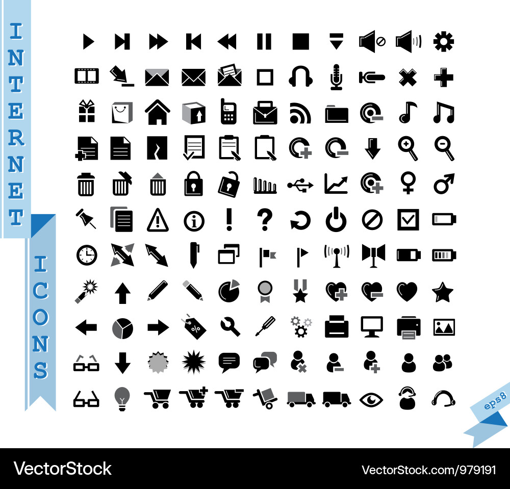 Web Icon Set vector image