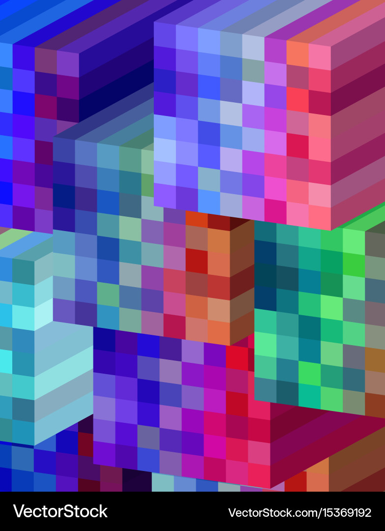 Background cubical abstract design Vector Image