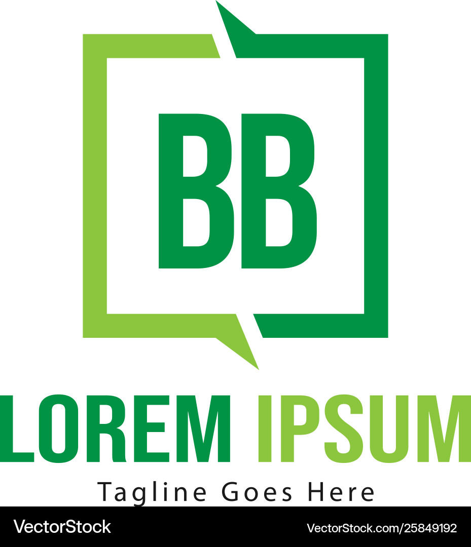 Bb letter logo design creative modern letters Bb letter logo design creative modern letters vector image