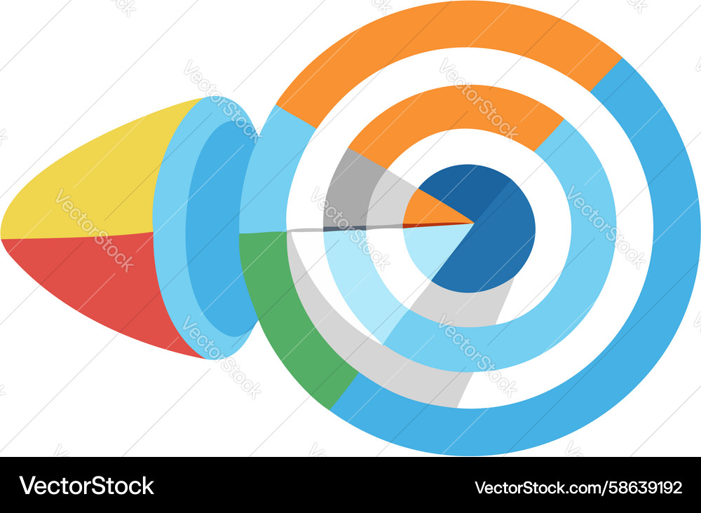 Data Focus Target Icon Vector Image