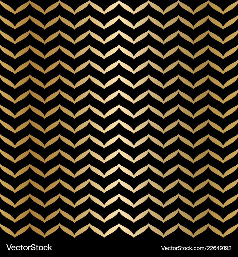 Golden Black Geometric Pattern vector image