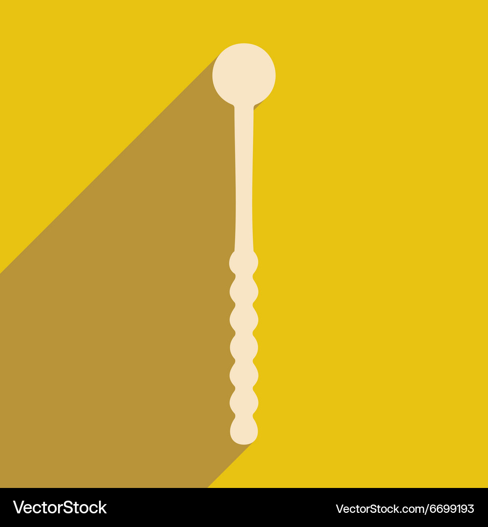 Flat with shadow icon and mobile application scrub Vector Image