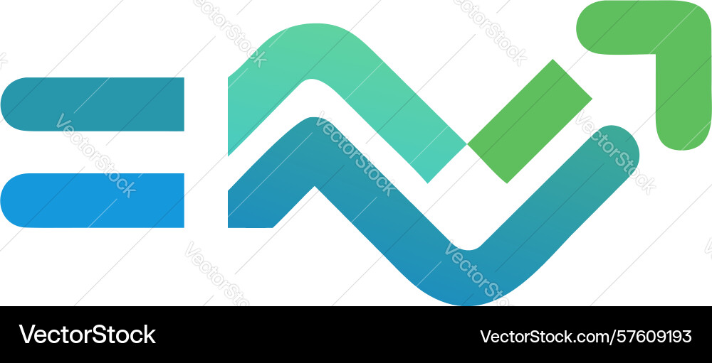 Modern abstract wave symbol design generative ai vector image