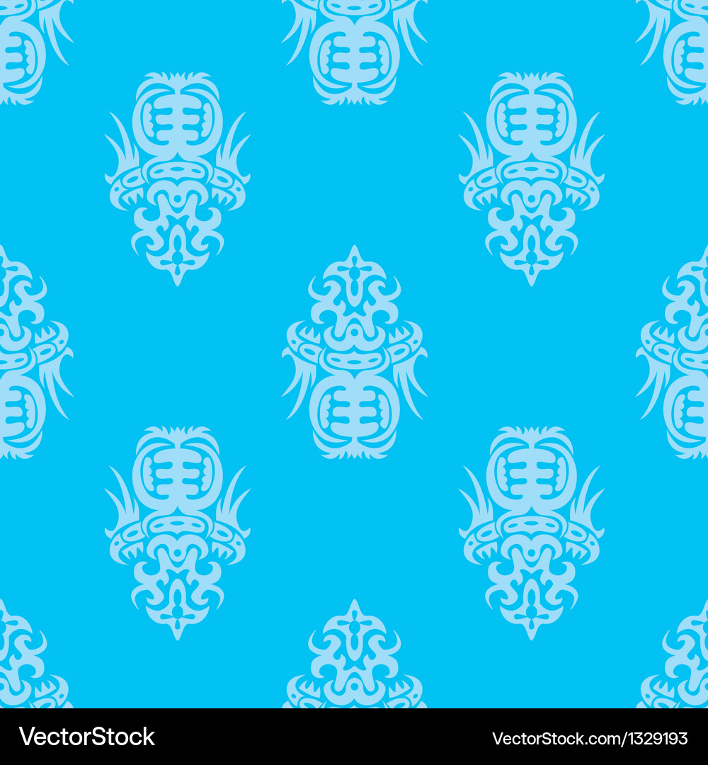 Pattern in the old style with curls Vector Image