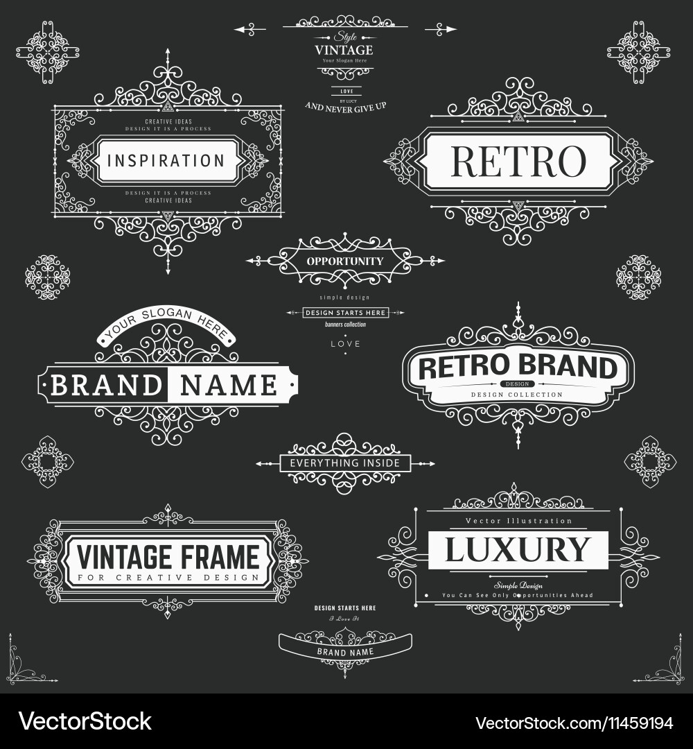 Design elements Vector Image