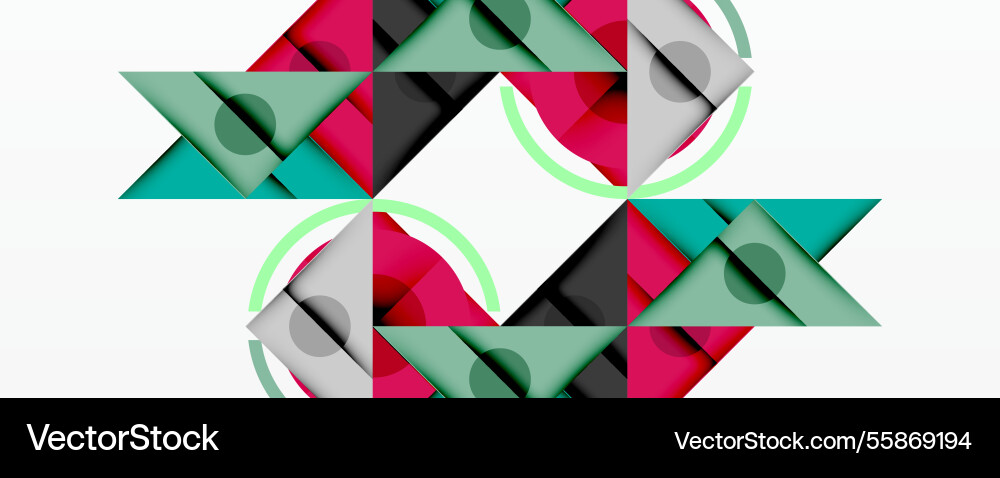 Geometric abstract design with layered triangles Geometric abstract design with layered triangles vector image