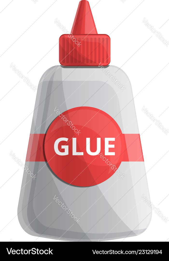 Klebeflasche Ikone Cartoon Stil Klebeflasche Ikone Cartoon Stil vektorbild