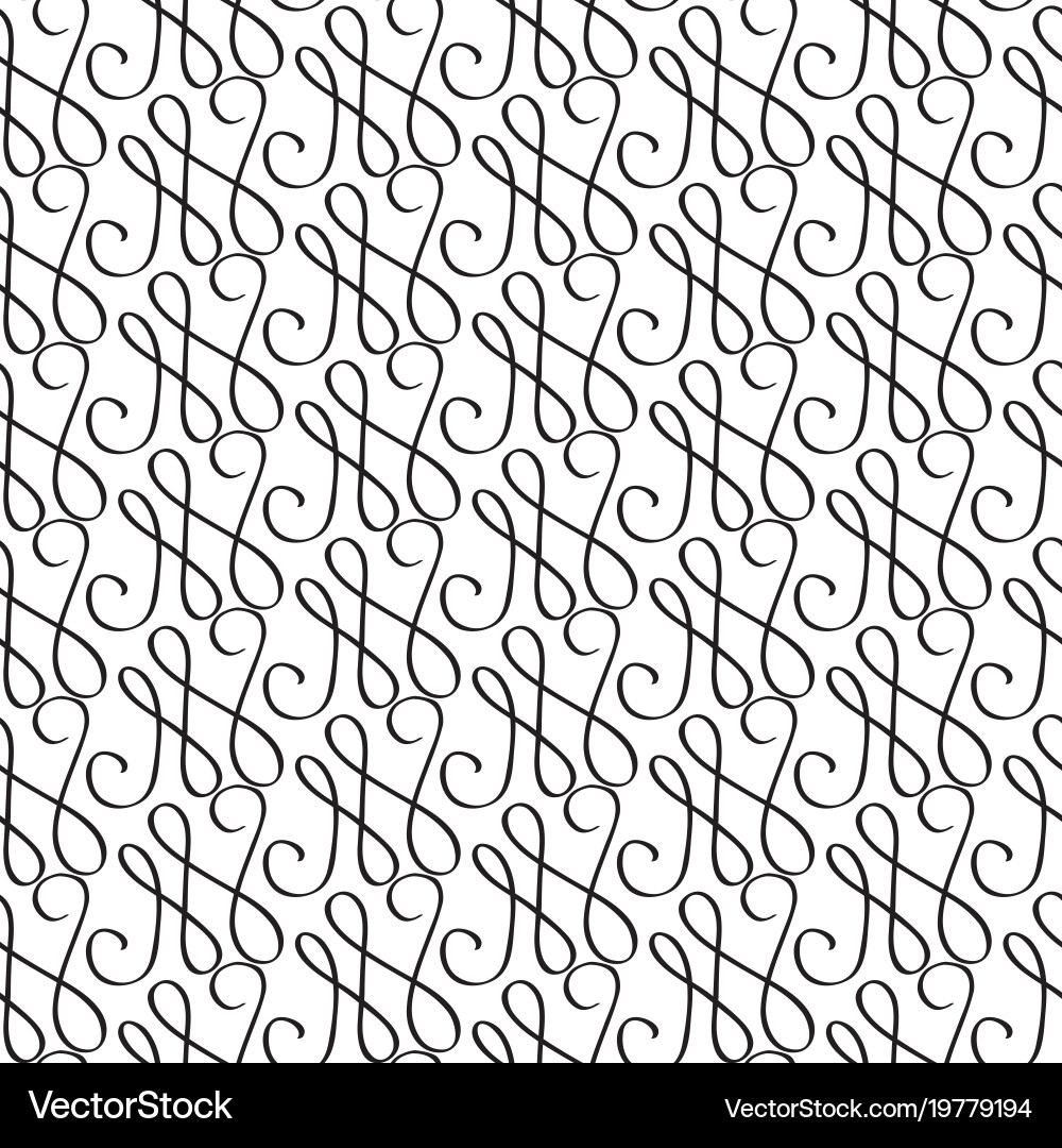 Monochrome Traceries Pattern vector image