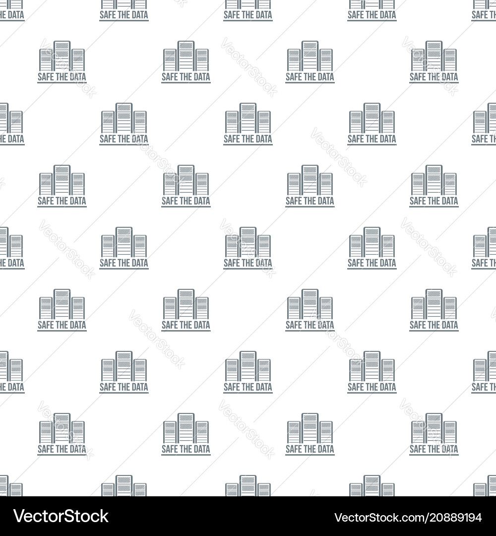 Safe the data pattern seamless Safe the data pattern seamless Vector Image