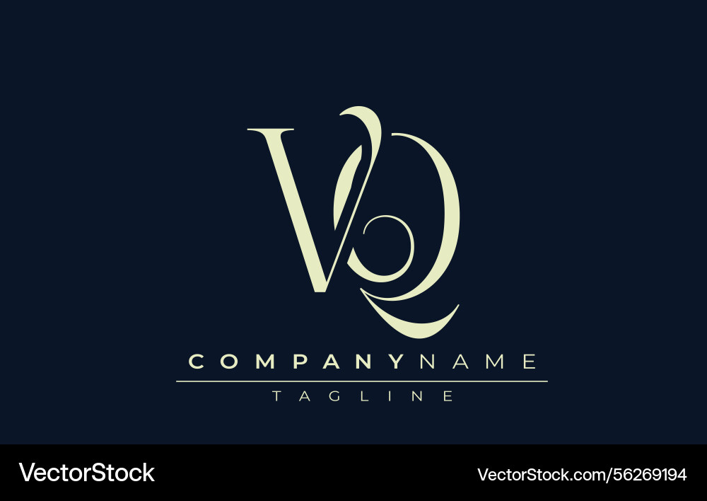 Vq abstract logo (56269194) – Royalty-Free Vector | VectorStock
