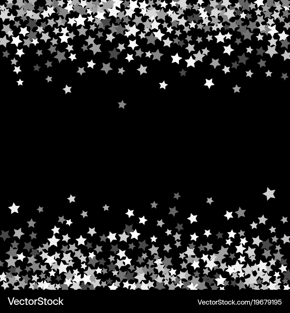 Abstract pattern of random falling stars Vector Image