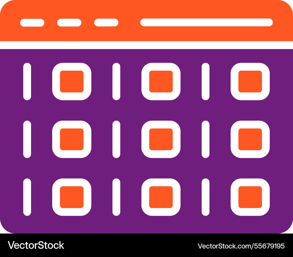 Binary code icon design Vector Image