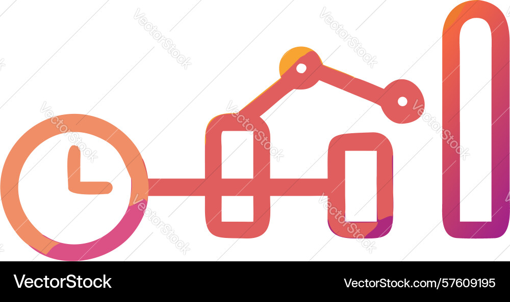 Data flow and connectivity icon design generative vector image