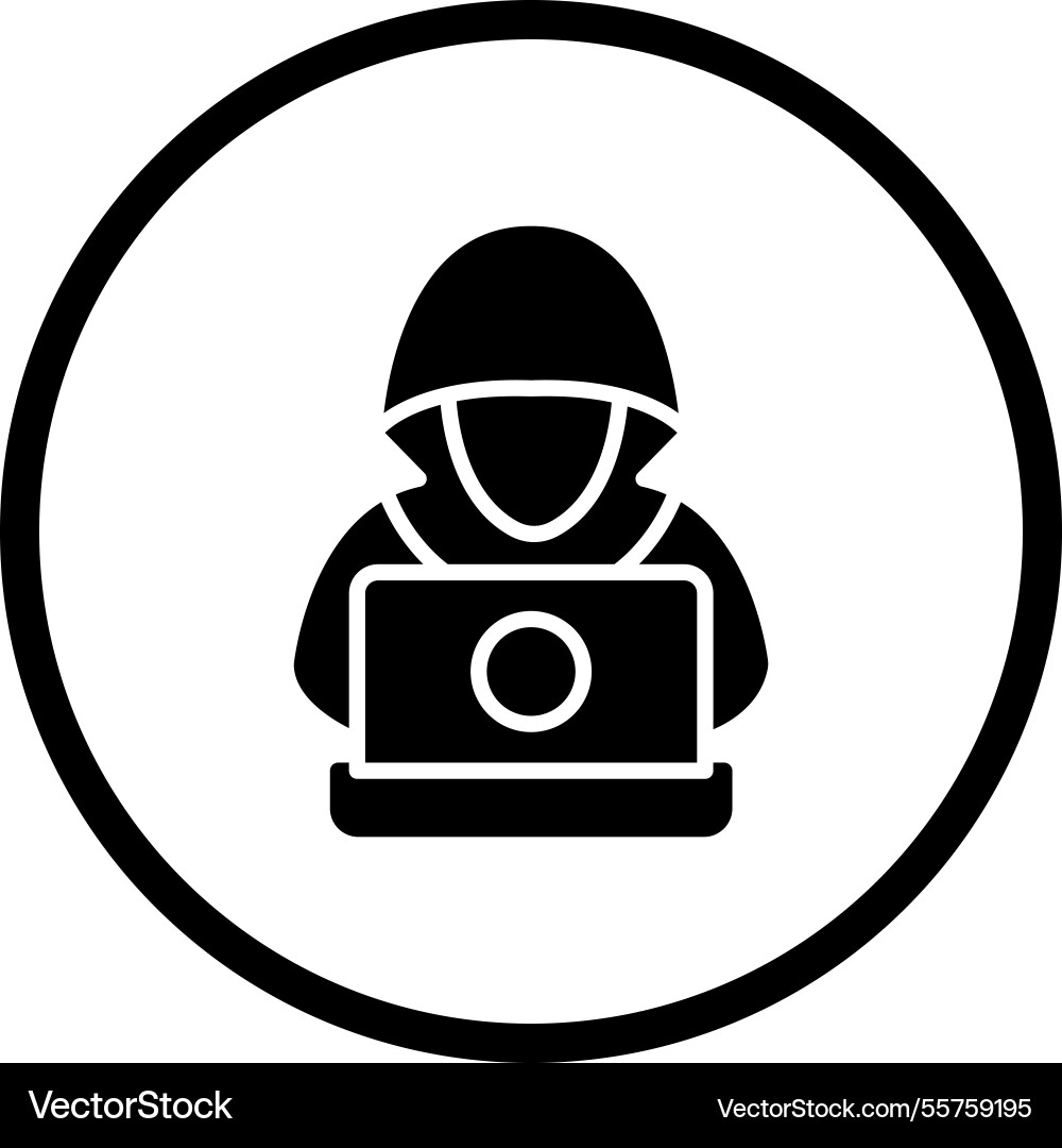 Hacker icon design vector image