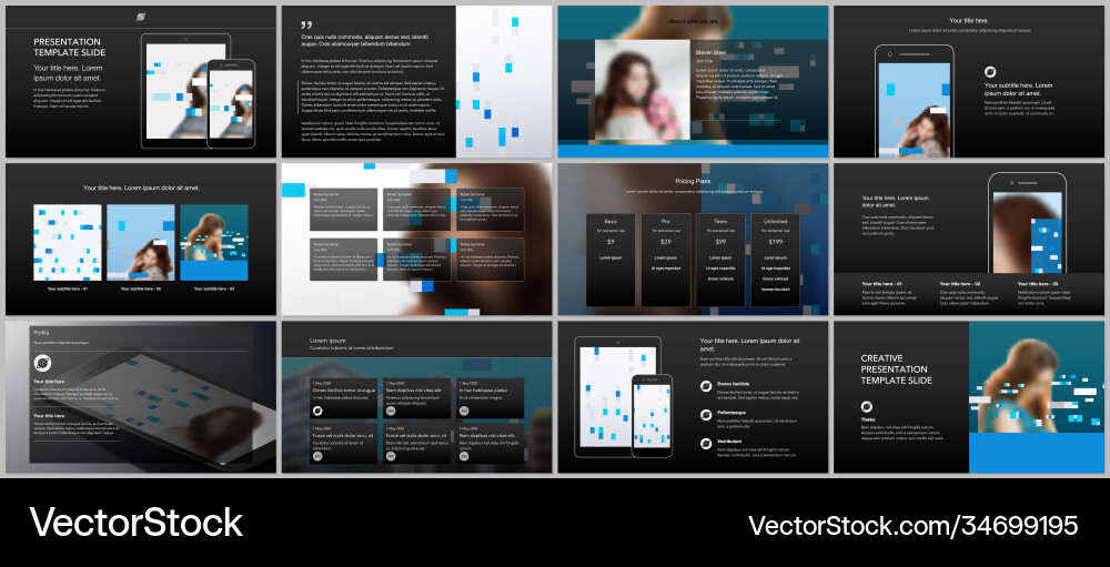 Presentation design templates multipurpose Presentation design templates multipurpose vector image