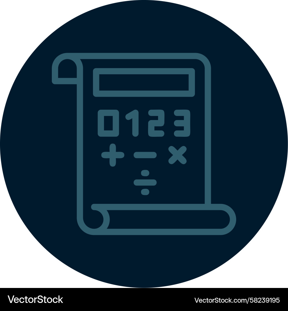 Quest Quotient Line Icon - Multi Color Vector Image