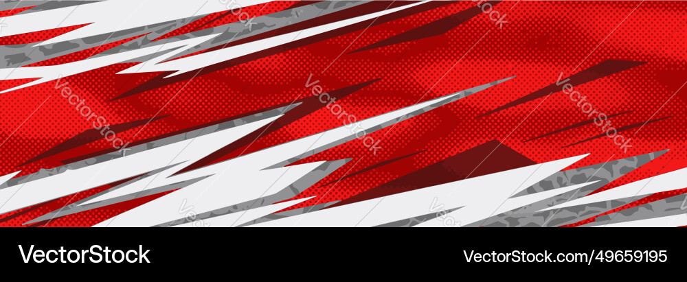 Racing Car Wrap - Speed Stripe Pattern vector image