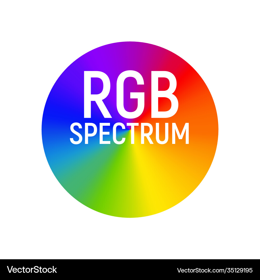 RGB Color Spectrum Picker vector image