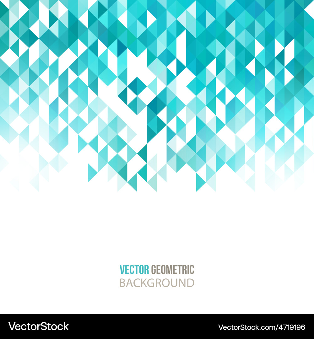 Geometric Color Triangle Background Vector Image