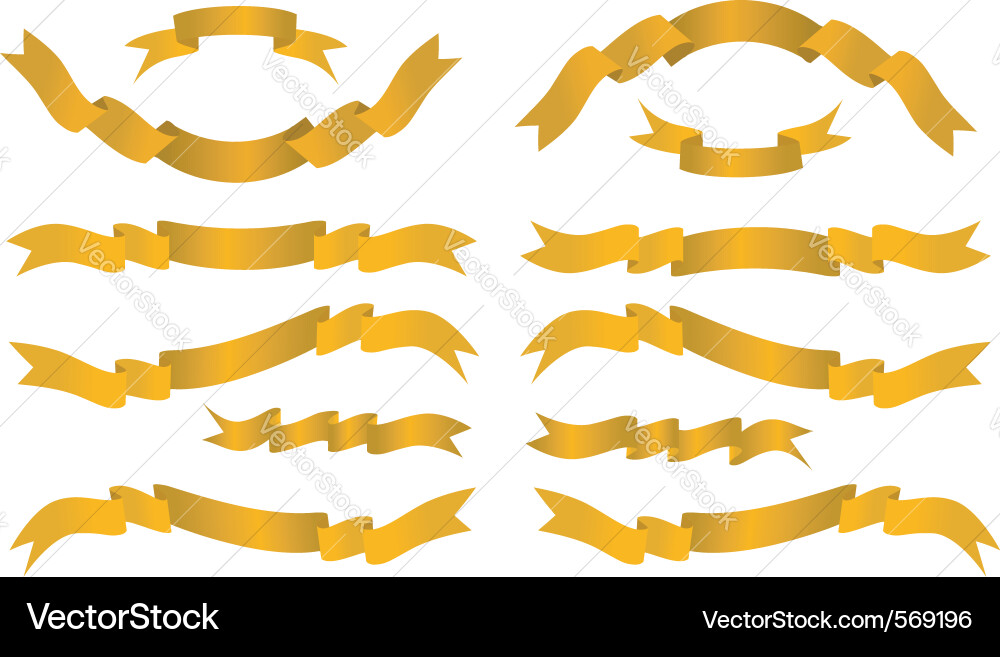 Ribbons Royalty Free Vector Image - VectorStock