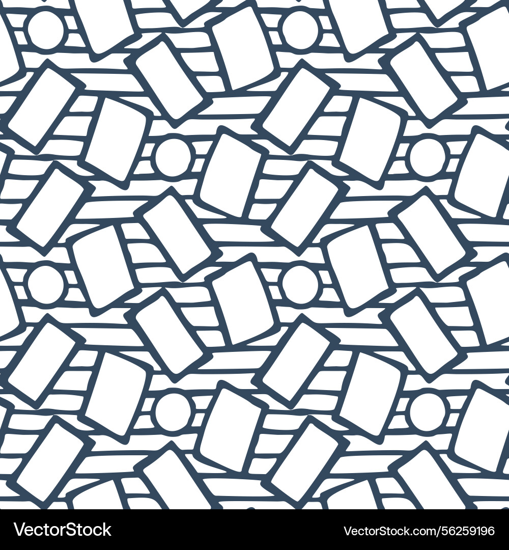 Seamless pattern with a simple abstract drawing Seamless pattern with a simple abstract drawing vector image