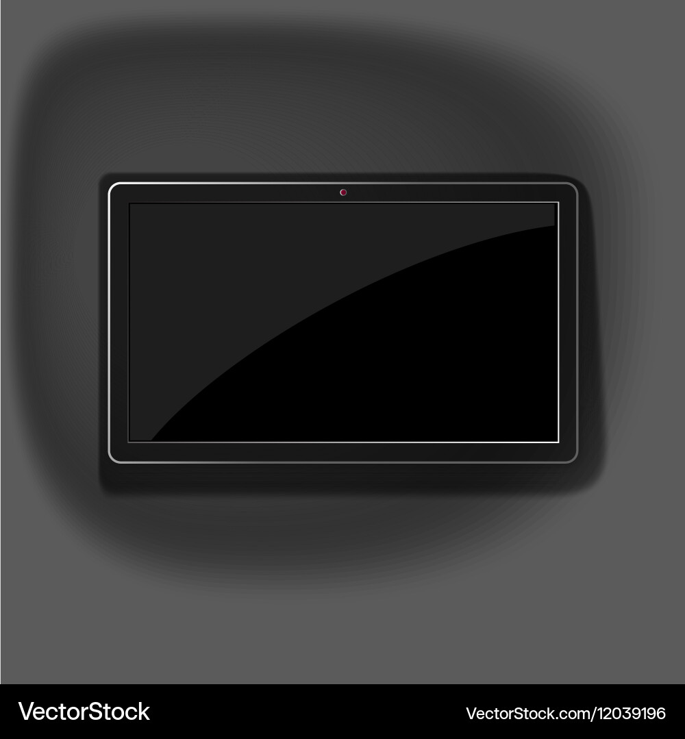 Smart tv mockup Royalty Free Vector Image - VectorStock