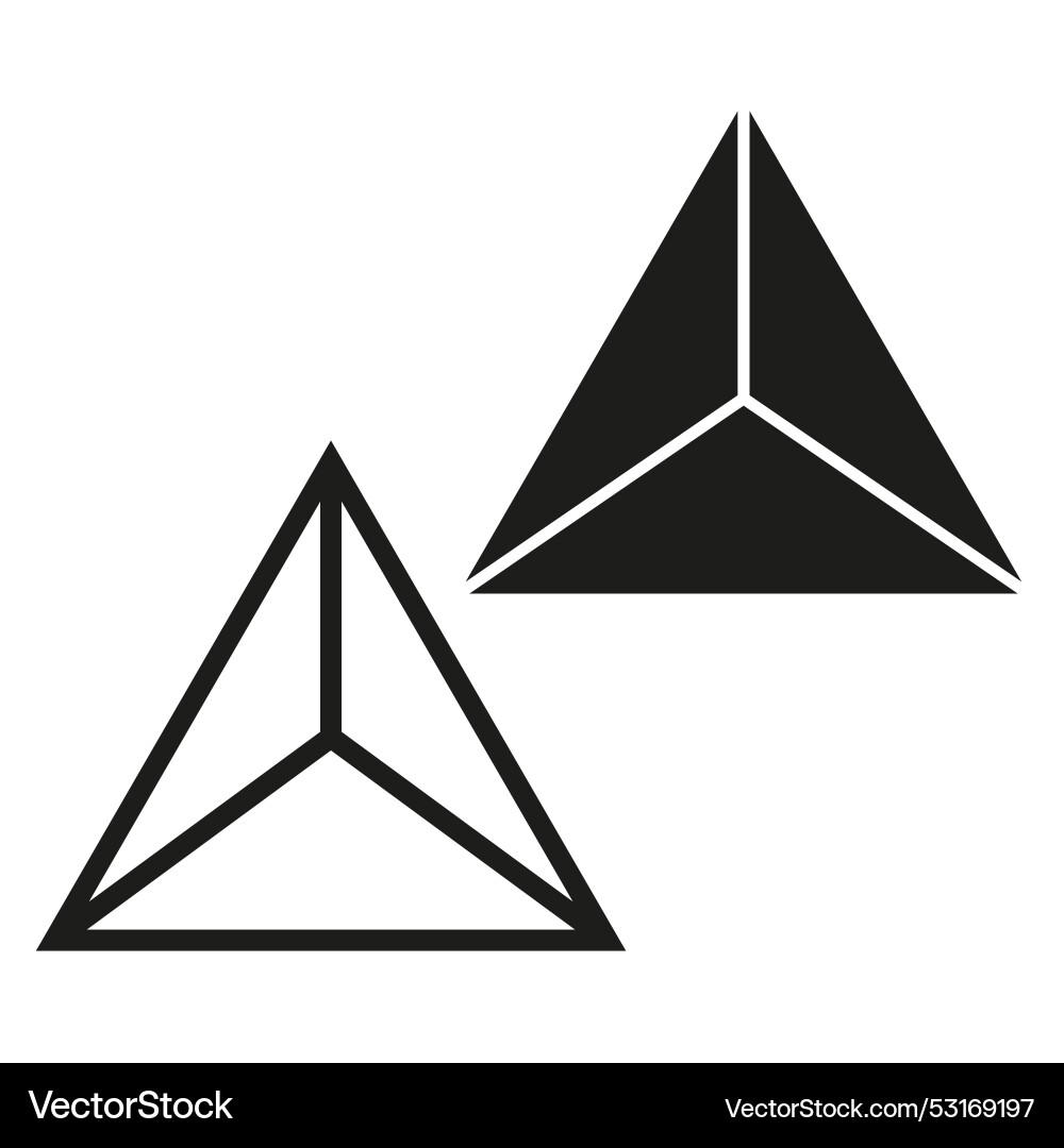 Abstract geometric pyramids black triangular Abstract geometric pyramids black triangular vector image