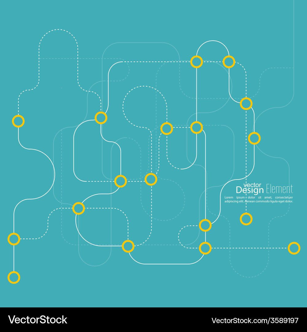 Abstract Line Pattern Vector Image