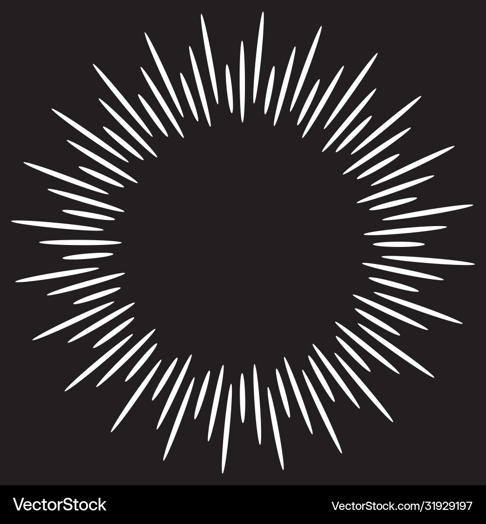 Design elements starburst explosion effect vector image
