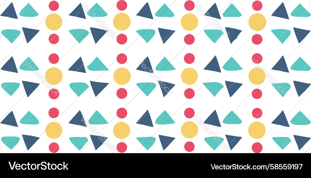 Geometric Triangle Pattern Vector Image