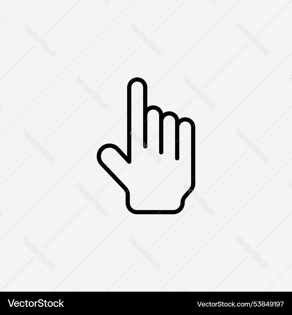 Hand pointer icon set vector image