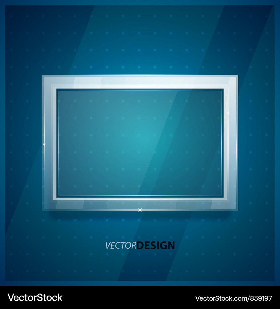 Modern Glass Screen Background Vector Image