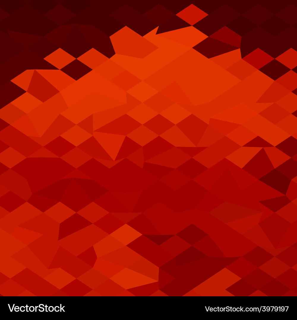Red Polygonal Lava Flow vector image