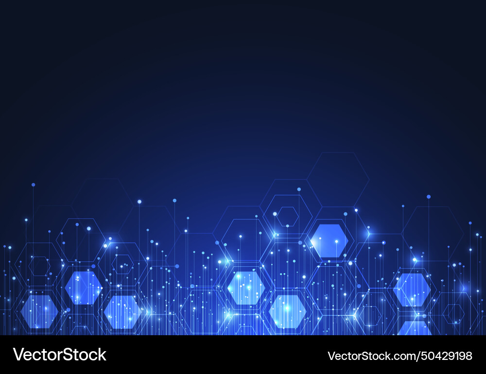 Big data visualization abstract technology Big data visualization abstract technology Vector Image