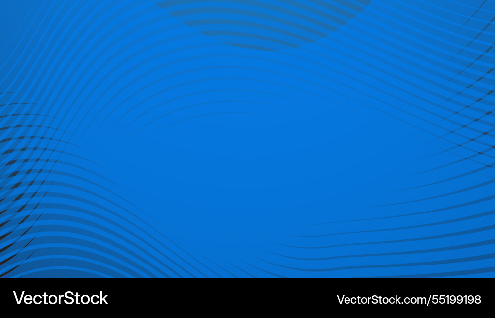 Blue gradient background with stripes curve line Vector Image